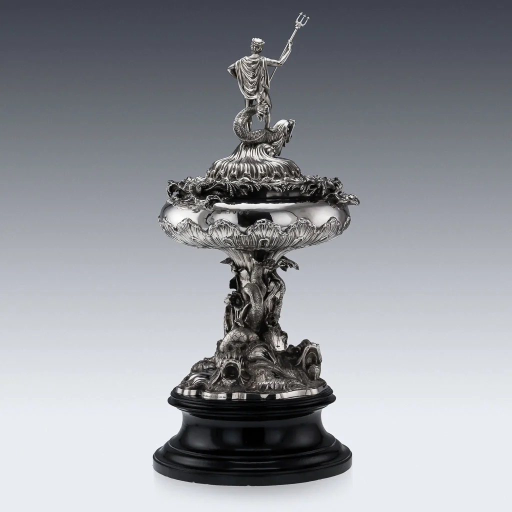 ANTIQUE 19thC VICTORIAN SOLID SILVER MONUMENTAL CUP & COVER GARRARD c1863-3.jpg
