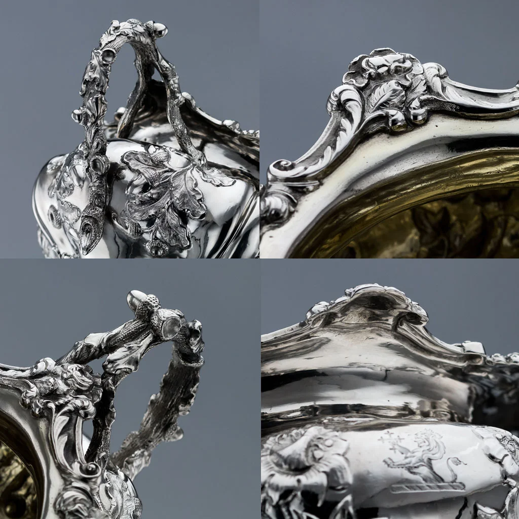PUSHKIN ANTIQUES ANTIQUE 19thC WILLIAM IV SOLID SILVER MAGNIFICENT COFFEE & TEA SET, GORDON c1833-15.jpg