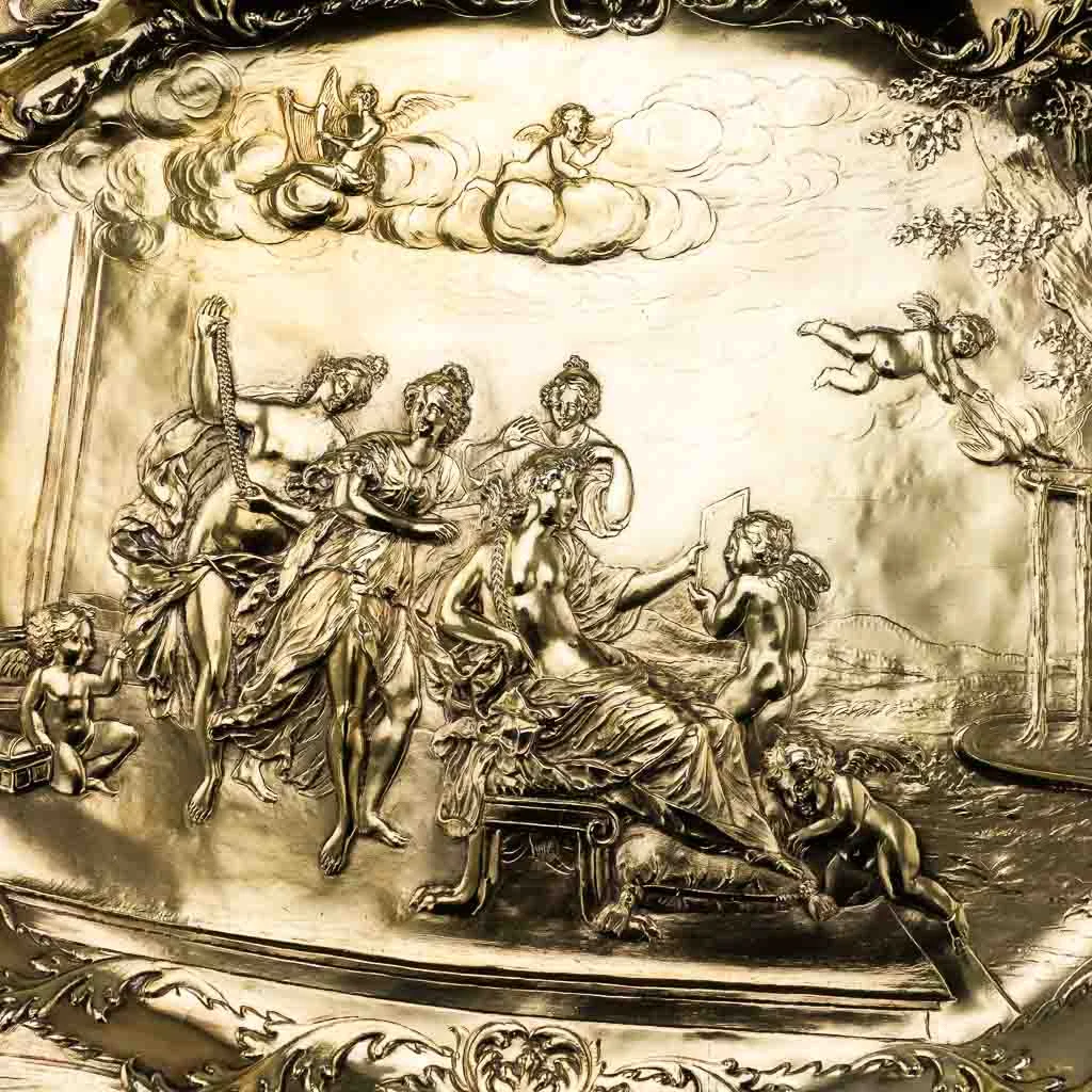PUSHKIN ANTIQUES ANTIQUE 19thC VICTORIAN SOLID SILVER MAGNIFICENT SIDEBOARD DISH, J S HUNT c.1838-03.jpg