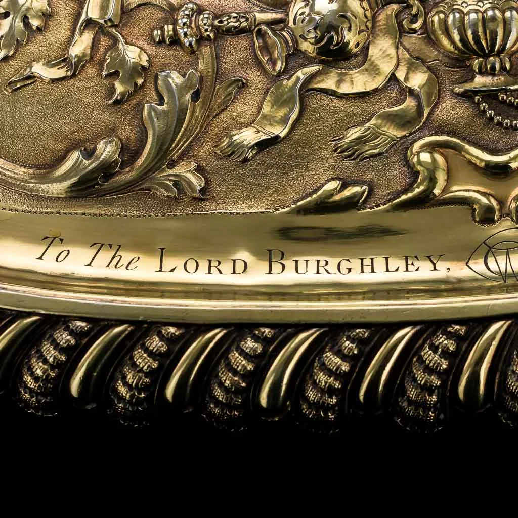 PUSHKIN ANTIQUES ANTIQUE 19thC VICTORIAN SOLID SILVER MAGNIFICENT SIDEBOARD DISH, J S HUNT c.1838-15.jpg