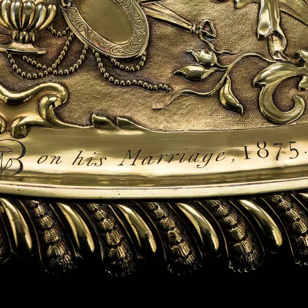 PUSHKIN ANTIQUES ANTIQUE 19thC VICTORIAN SOLID SILVER MAGNIFICENT SIDEBOARD DISH, J S HUNT c.1838-16.jpg