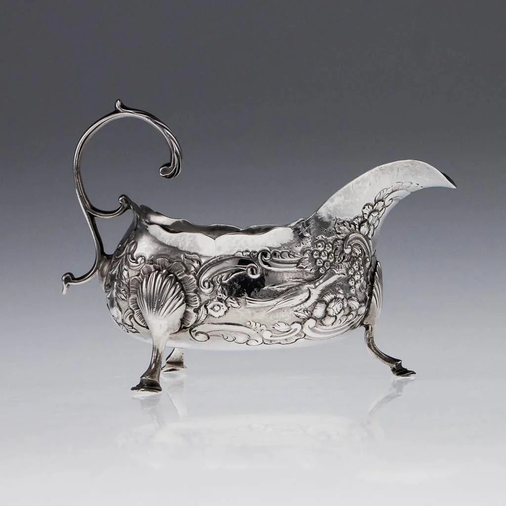 PUSHKIN ANTIQUES ANTIQUE 18thC IRISH PROVINCIAL CORK SOLID SILVER SAUCE BOAT, CARDEN TERRY c1765-03.jpg