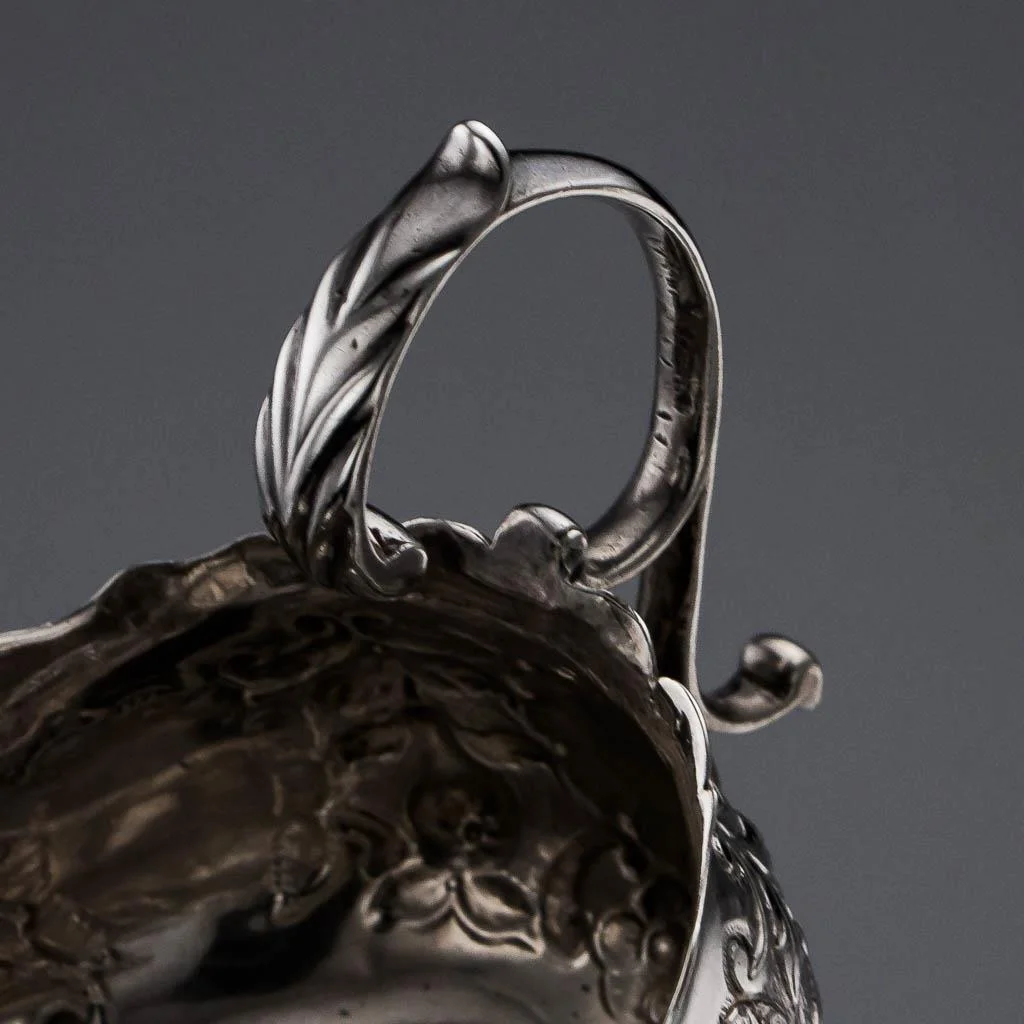 PUSHKIN ANTIQUES ANTIQUE 18thC IRISH PROVINCIAL CORK SOLID SILVER SAUCE BOAT, CARDEN TERRY c1765-09.jpg