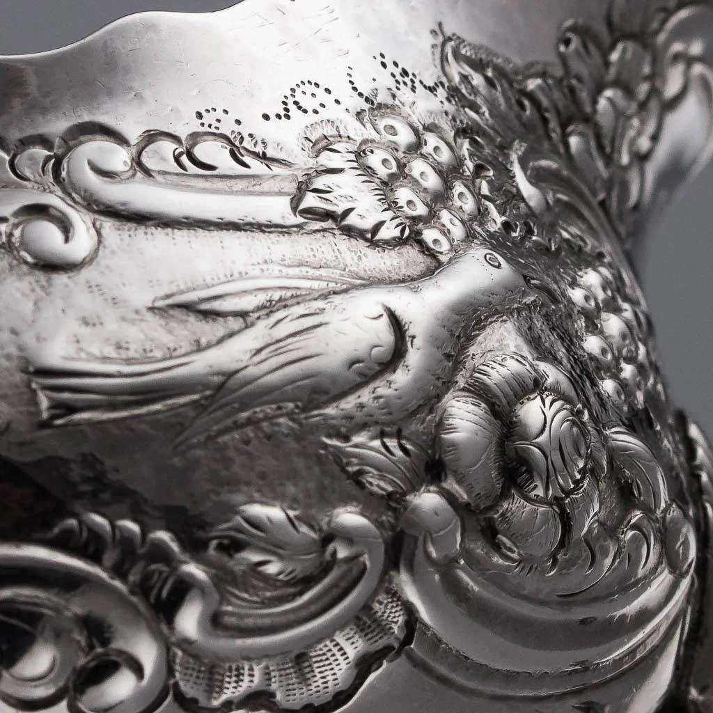 PUSHKIN ANTIQUES ANTIQUE 18thC IRISH PROVINCIAL CORK SOLID SILVER SAUCE BOAT, CARDEN TERRY c1765-15.jpg