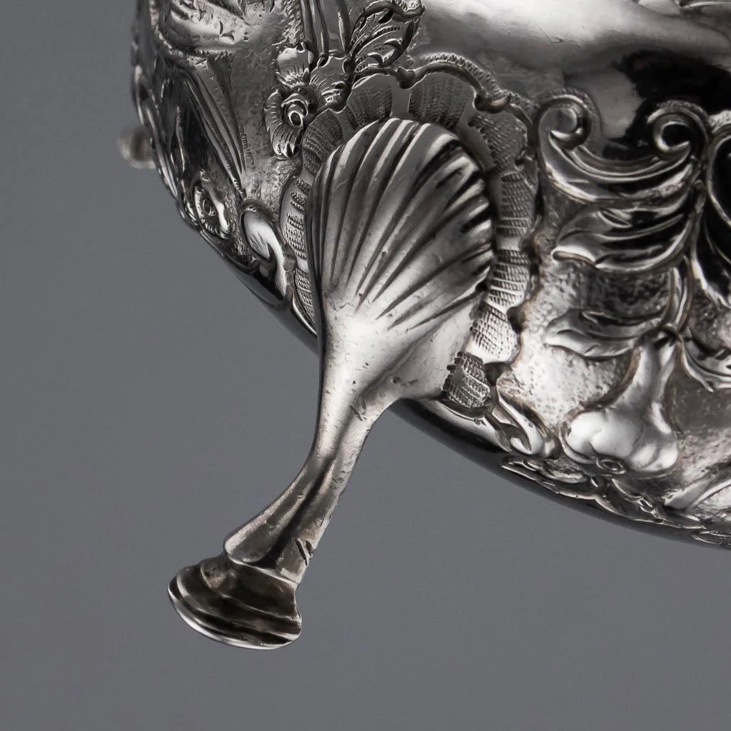 PUSHKIN ANTIQUES ANTIQUE 18thC IRISH PROVINCIAL CORK SOLID SILVER SAUCE BOAT, CARDEN TERRY c1765-18.jpg