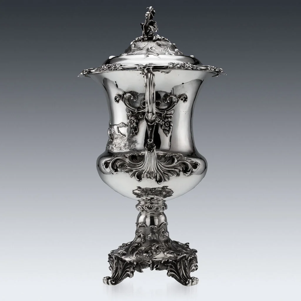 PUSHKIN ANTIQUES ANTIQUE 19thC VICTORIAN SOLID SILVER MONUMENTAL TROPHY CUP & COVER, ANGELL c1848-02.jpg