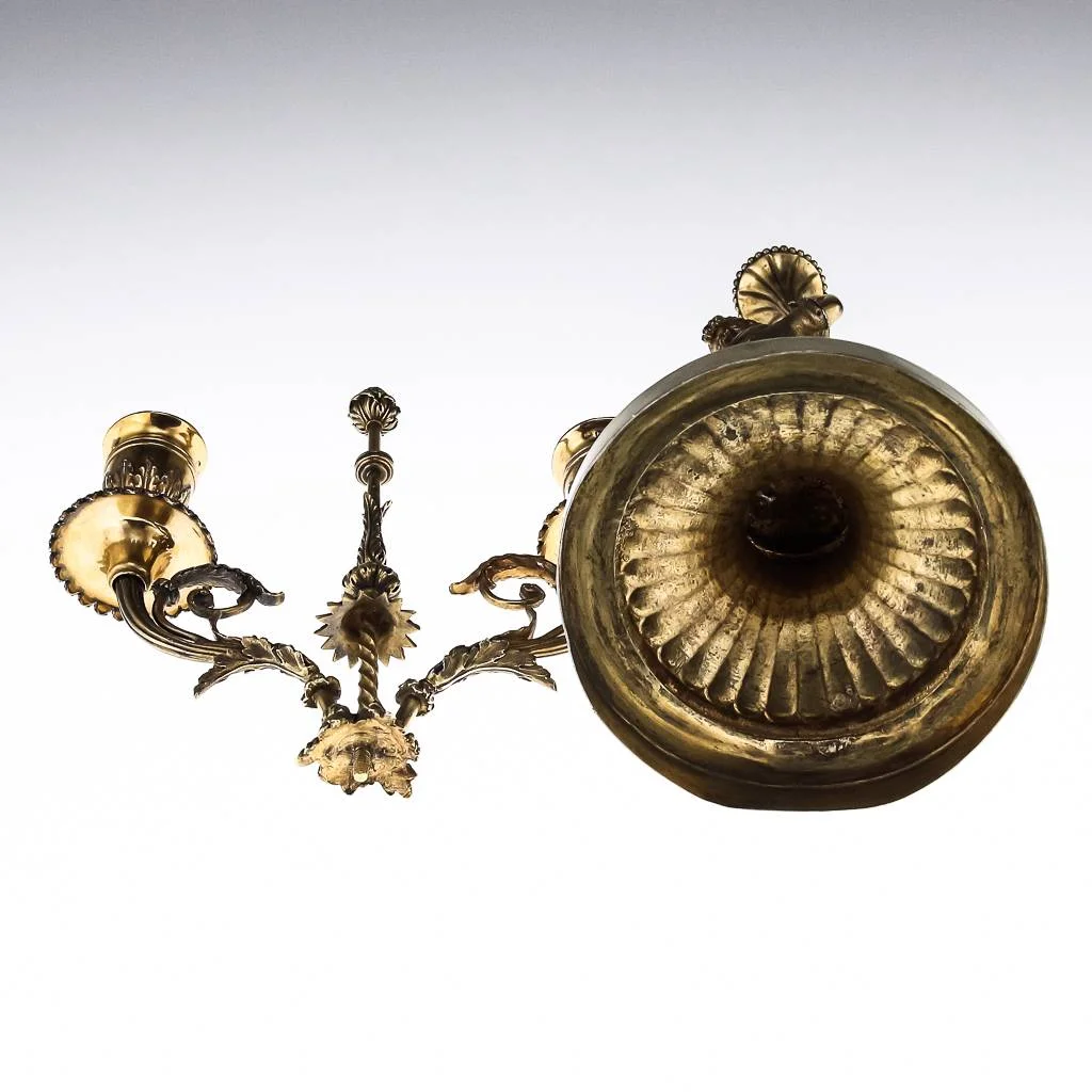 ANTIQUE 18thC RARE GEORGIAN SOLID SILVER GILT CAST FIGURAL CANDELABRA c.1791-06.jpg