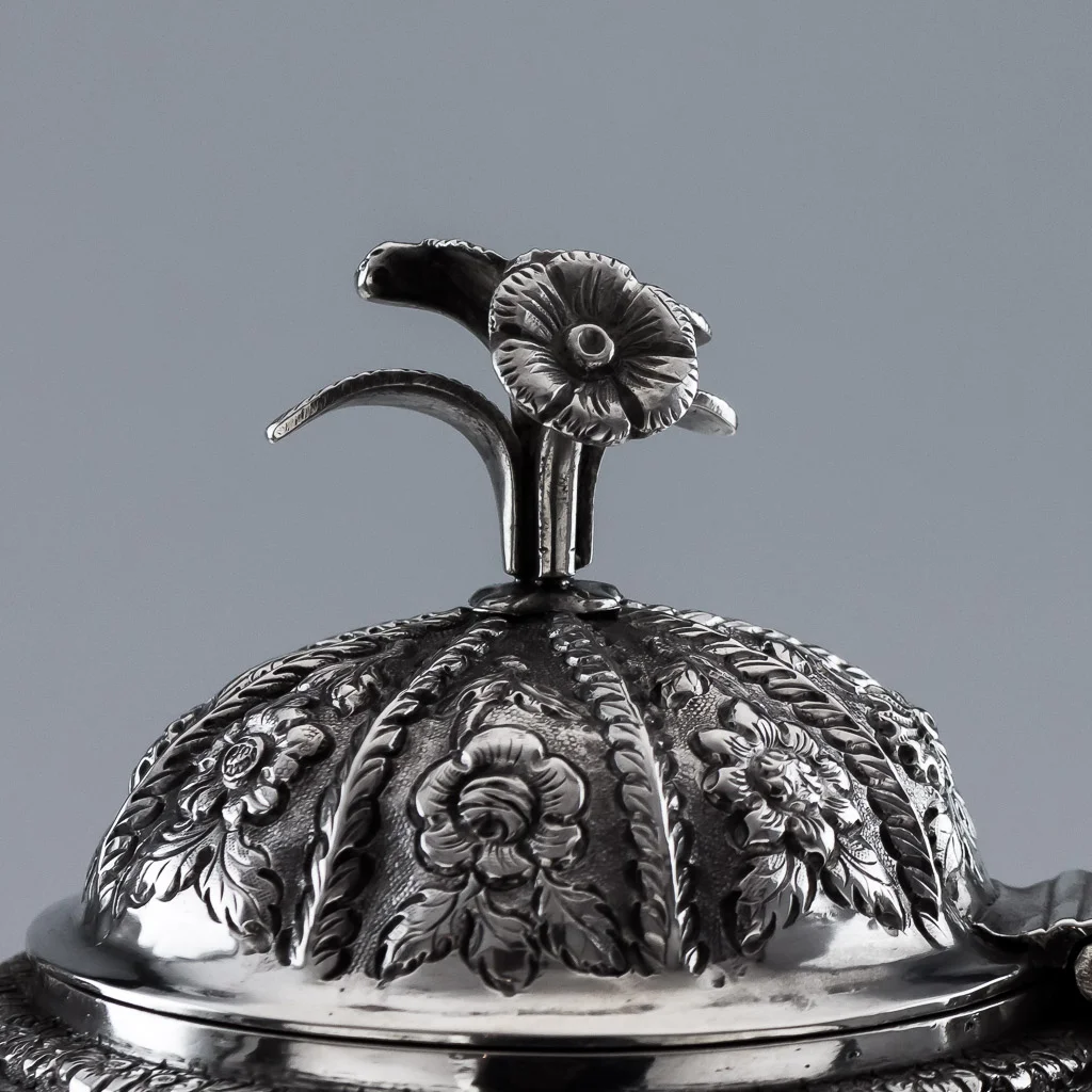 ANTIQUE 19thC IRISH SOLID SILVER IMPRESSIVE FIGURAL JUG, EDWARD POWER c.1824-07.jpg