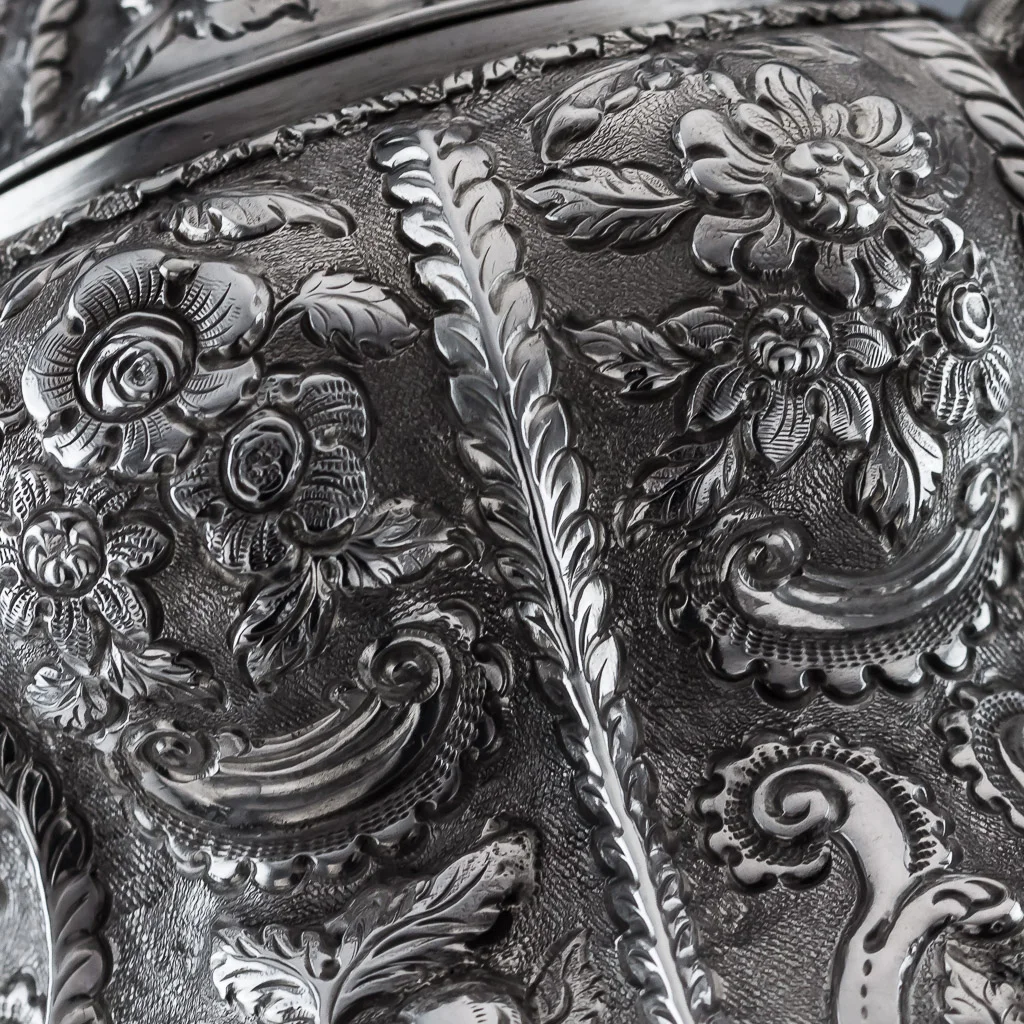 ANTIQUE 19thC IRISH SOLID SILVER IMPRESSIVE FIGURAL JUG, EDWARD POWER c.1824-17.jpg