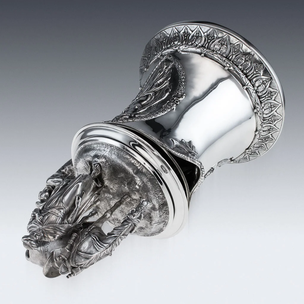 ANTIQUE 19THC VICTORIAN MONUMENTAL SOLID SILVER FIGURAL FLAGON C.1868-05.jpg