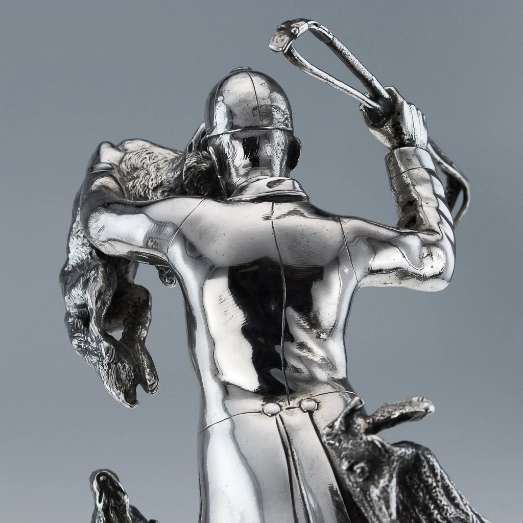 Pushkin Antiques - ANTIQUE 19THC VICTORIAN SOLID SILVER HUNTING TROPHY, ELKINGTON C.1894-14.jpg