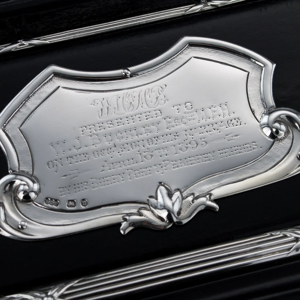 Pushkin Antiques - ANTIQUE 19THC VICTORIAN SOLID SILVER HUNTING TROPHY, ELKINGTON C.1894-17.jpg
