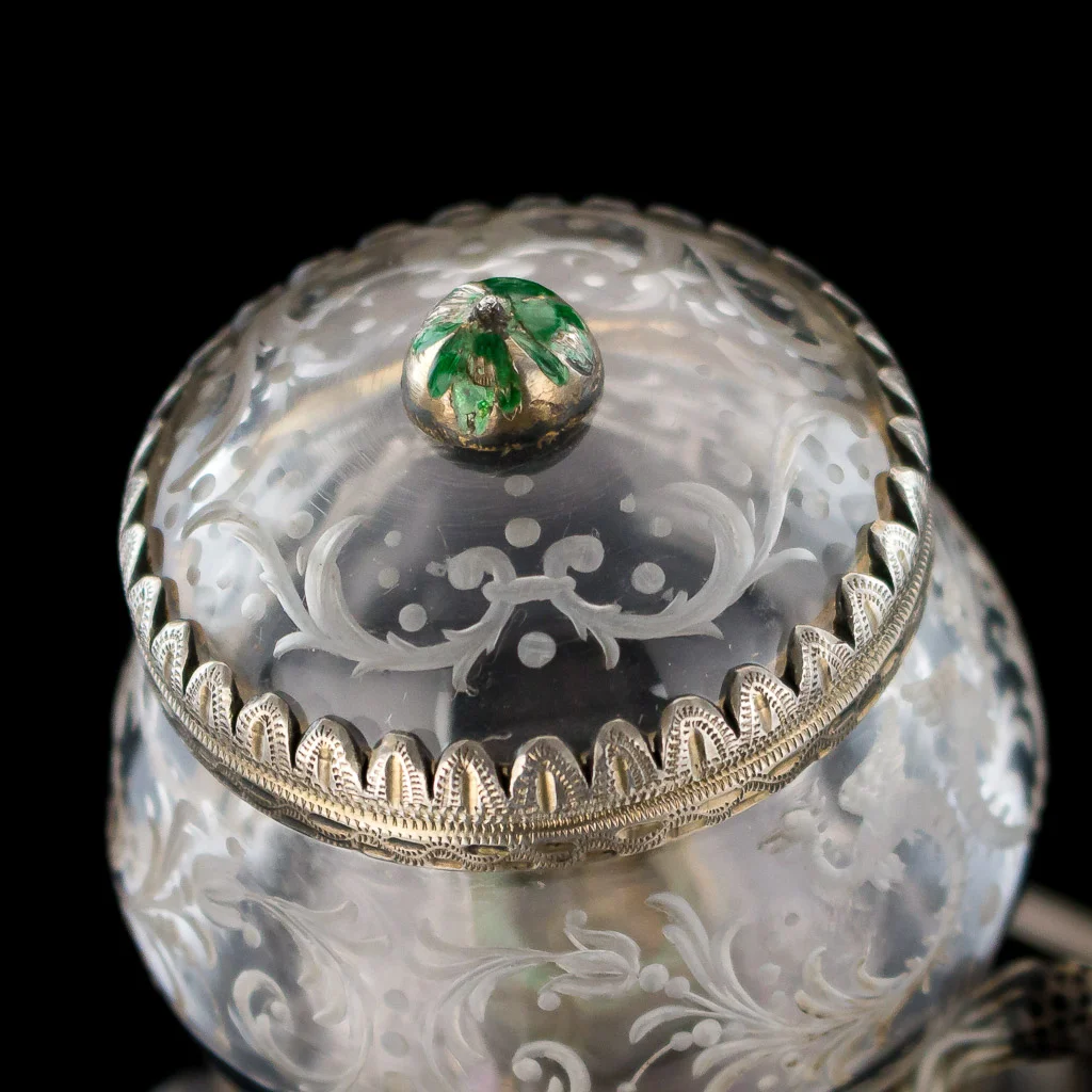 ANTIQUE 19thC AUSTRIAN SOLID SILVER, ENAMEL, ROCK CRYSTAL, LAPIS FIGURE c.1880_07.jpg