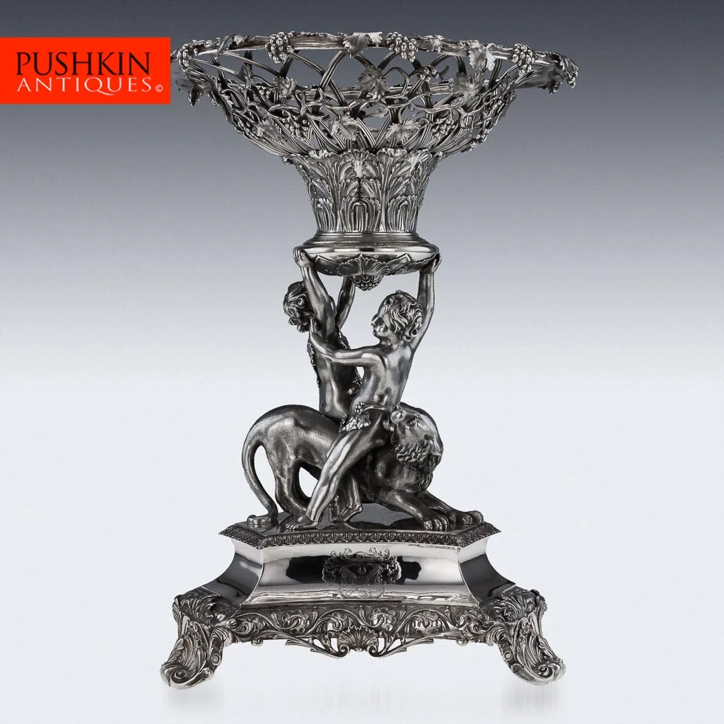Pushkin Antiques - ANTIQUE 19THC GEORGIAN SOLID SILVER IMPRESSIVE FIGURAL CENTREPIECE, WALLIS C1831-01.jpg