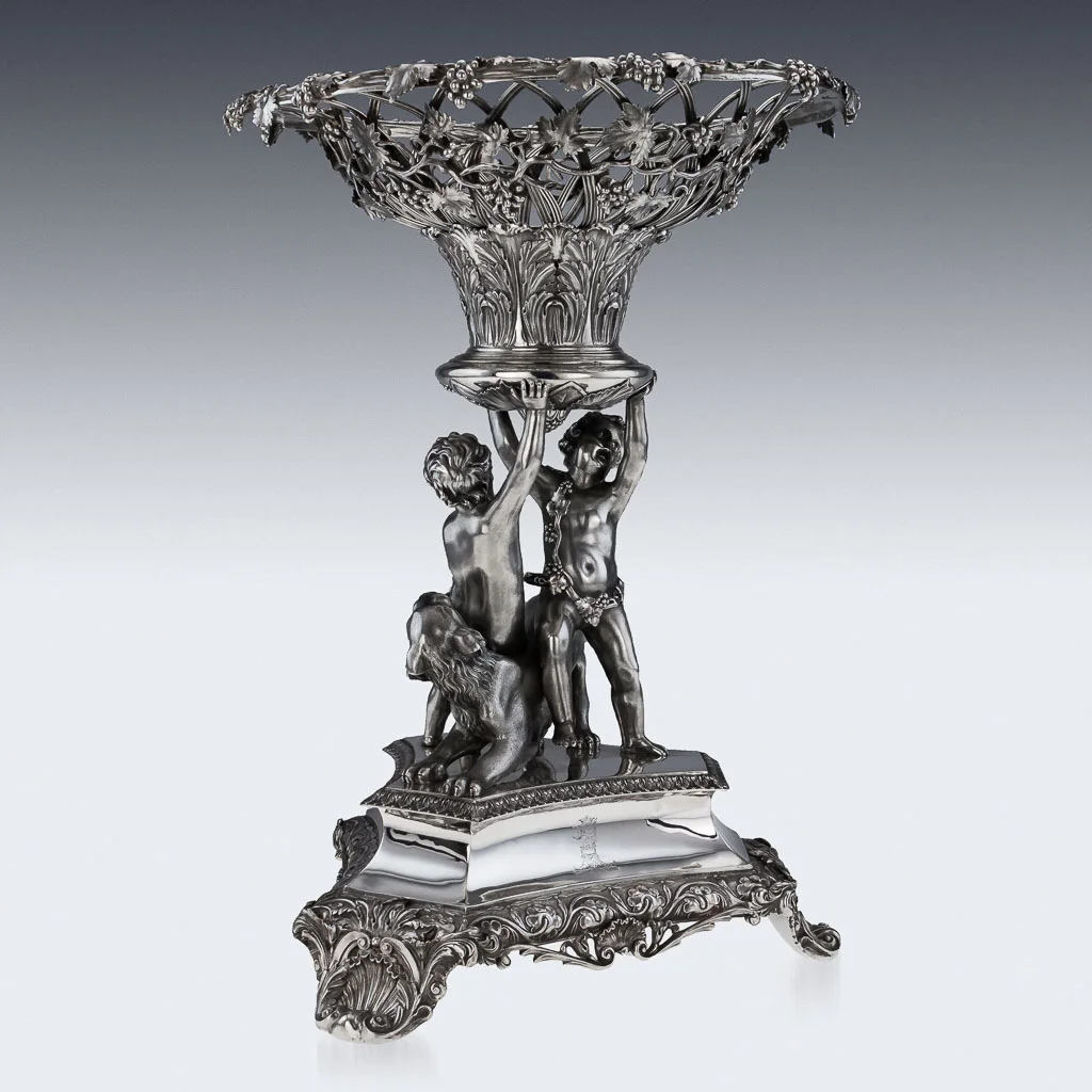 Pushkin Antiques - ANTIQUE 19THC GEORGIAN SOLID SILVER IMPRESSIVE FIGURAL CENTREPIECE, WALLIS C1831-02.jpg