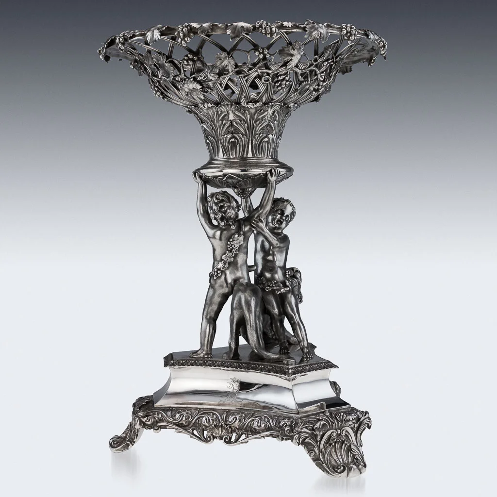 Pushkin Antiques - ANTIQUE 19THC GEORGIAN SOLID SILVER IMPRESSIVE FIGURAL CENTREPIECE, WALLIS C1831-04.jpg