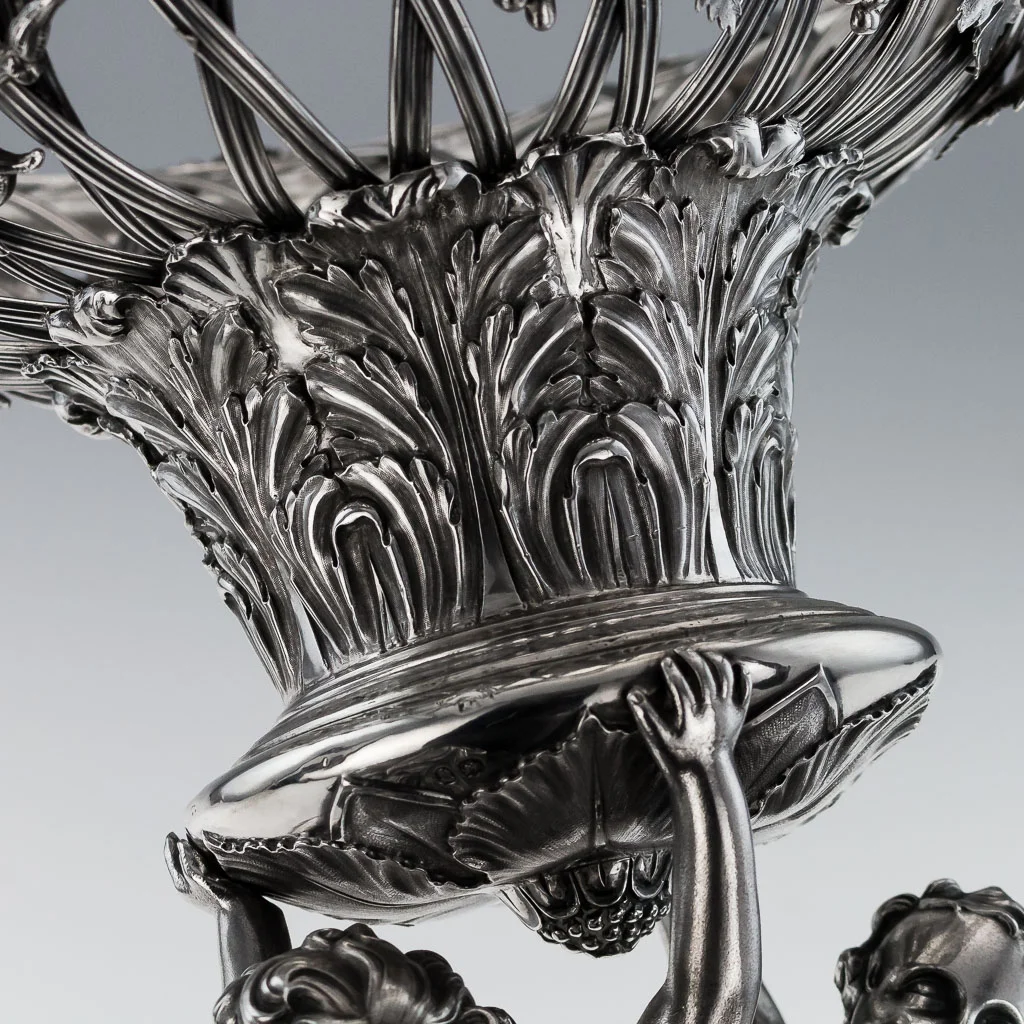 Pushkin Antiques - ANTIQUE 19THC GEORGIAN SOLID SILVER IMPRESSIVE FIGURAL CENTREPIECE, WALLIS C1831-12.jpg