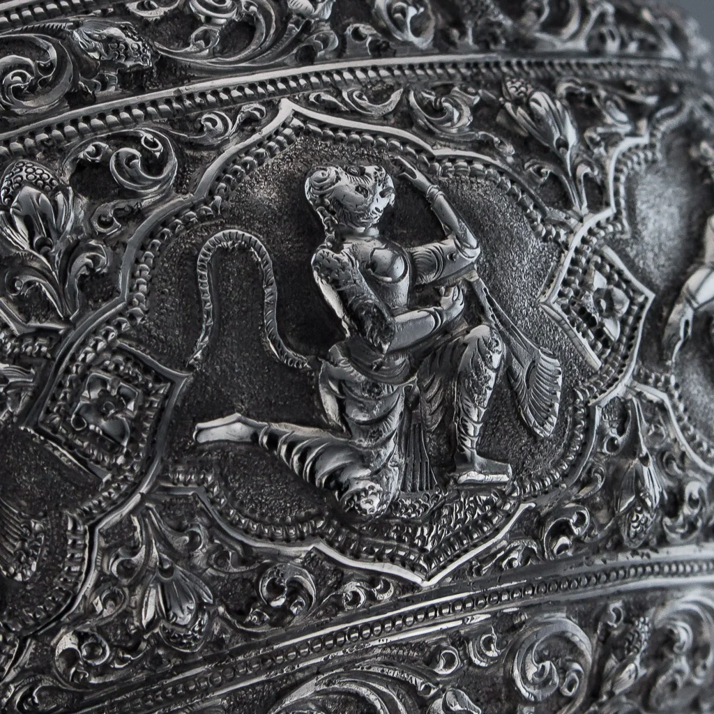 Pushkin Antiques - ANTIQUE 19thC RARE INDIAN P ORR & SONS SOLID SILVER SWAMI BOWL, MADRAS c1880-10.jpg