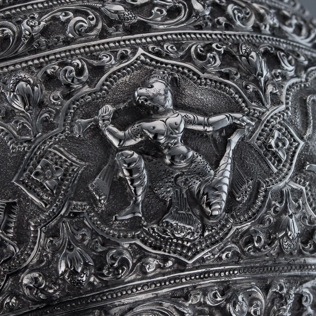 Pushkin Antiques - ANTIQUE 19thC RARE INDIAN P ORR & SONS SOLID SILVER SWAMI BOWL, MADRAS c1880-11.jpg