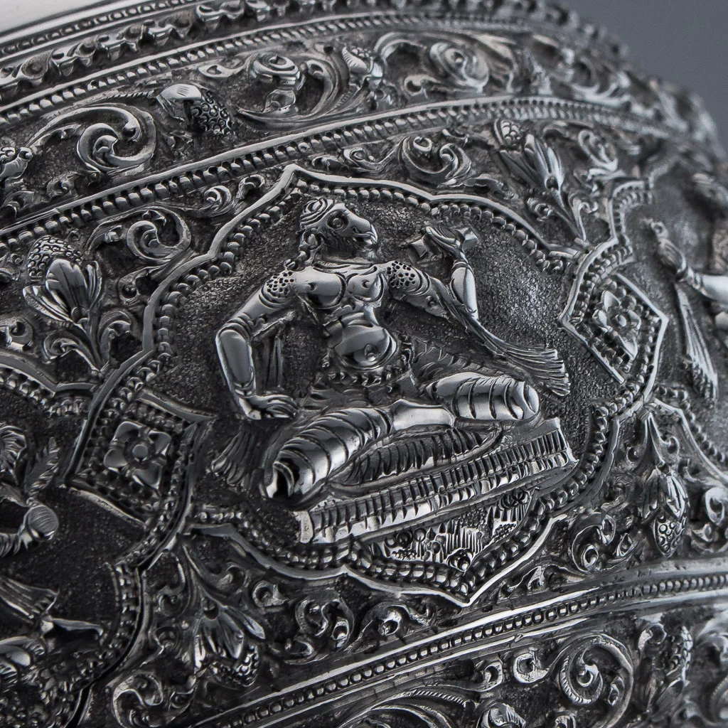 Pushkin Antiques - ANTIQUE 19thC RARE INDIAN P ORR & SONS SOLID SILVER SWAMI BOWL, MADRAS c1880-14.jpg