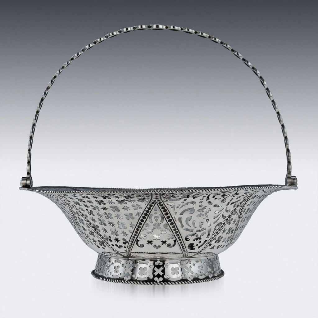 ANTIQUE 18thC GEORGIAN SOLID SILVER CAKE BASKET, ELIZABETH ALDRIDGE c1765-05.jpg