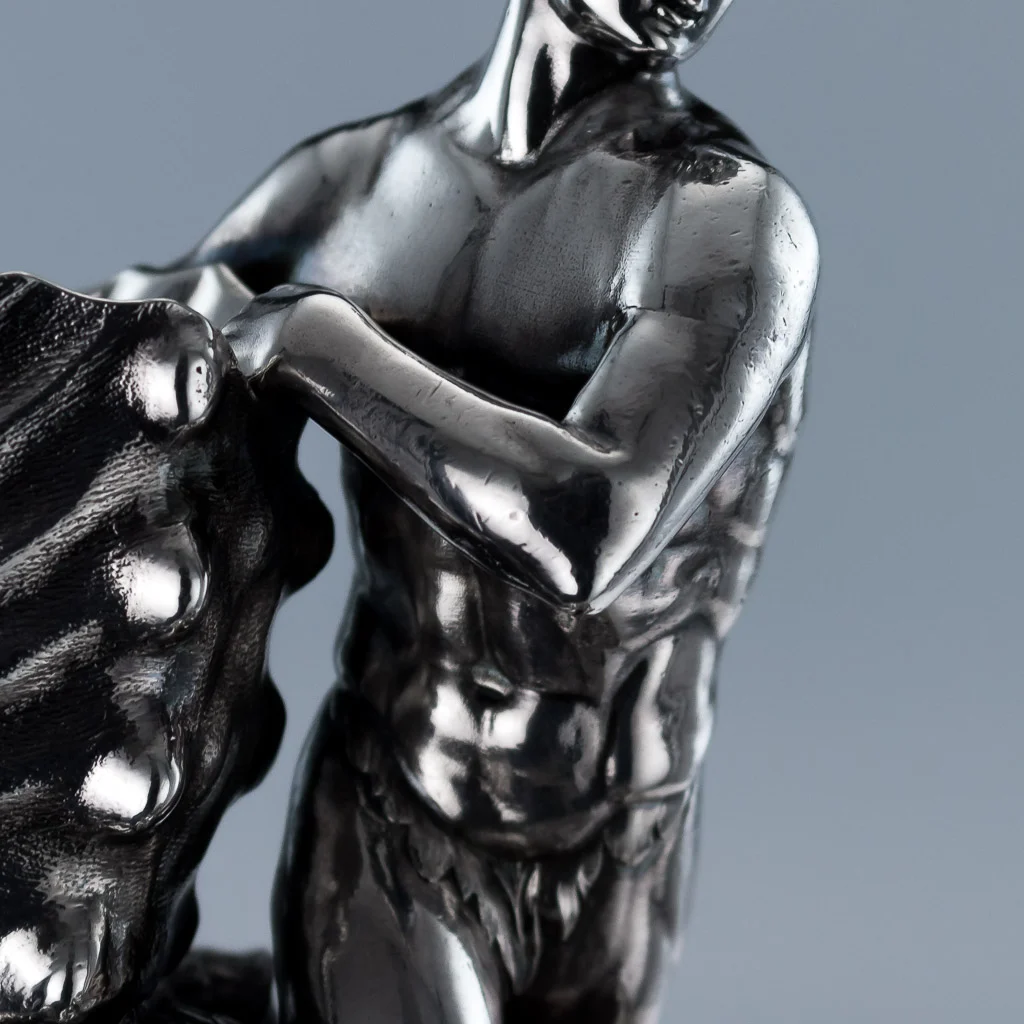 PUSHKIN ANTIQUES - ANTIQUE 19thC GEORGIAN PAUL STORR SOLID SILVER FIGURAL SALT, LONDON c.1813 - 10.jpg