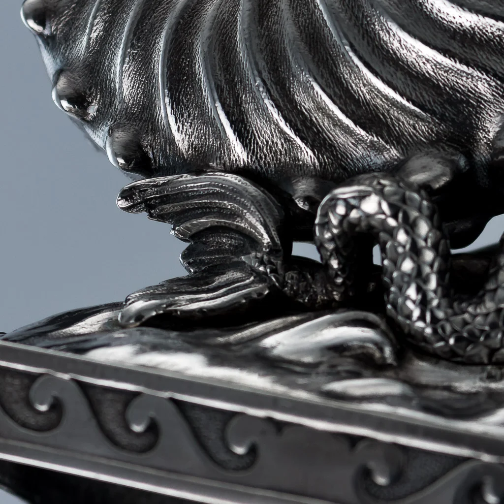 PUSHKIN ANTIQUES - ANTIQUE 19thC GEORGIAN PAUL STORR SOLID SILVER FIGURAL SALT, LONDON c.1813 - 12.jpg