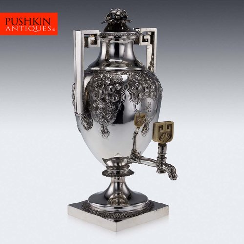 Georgian Silver Hot Water Urn by William and Peter Bateman