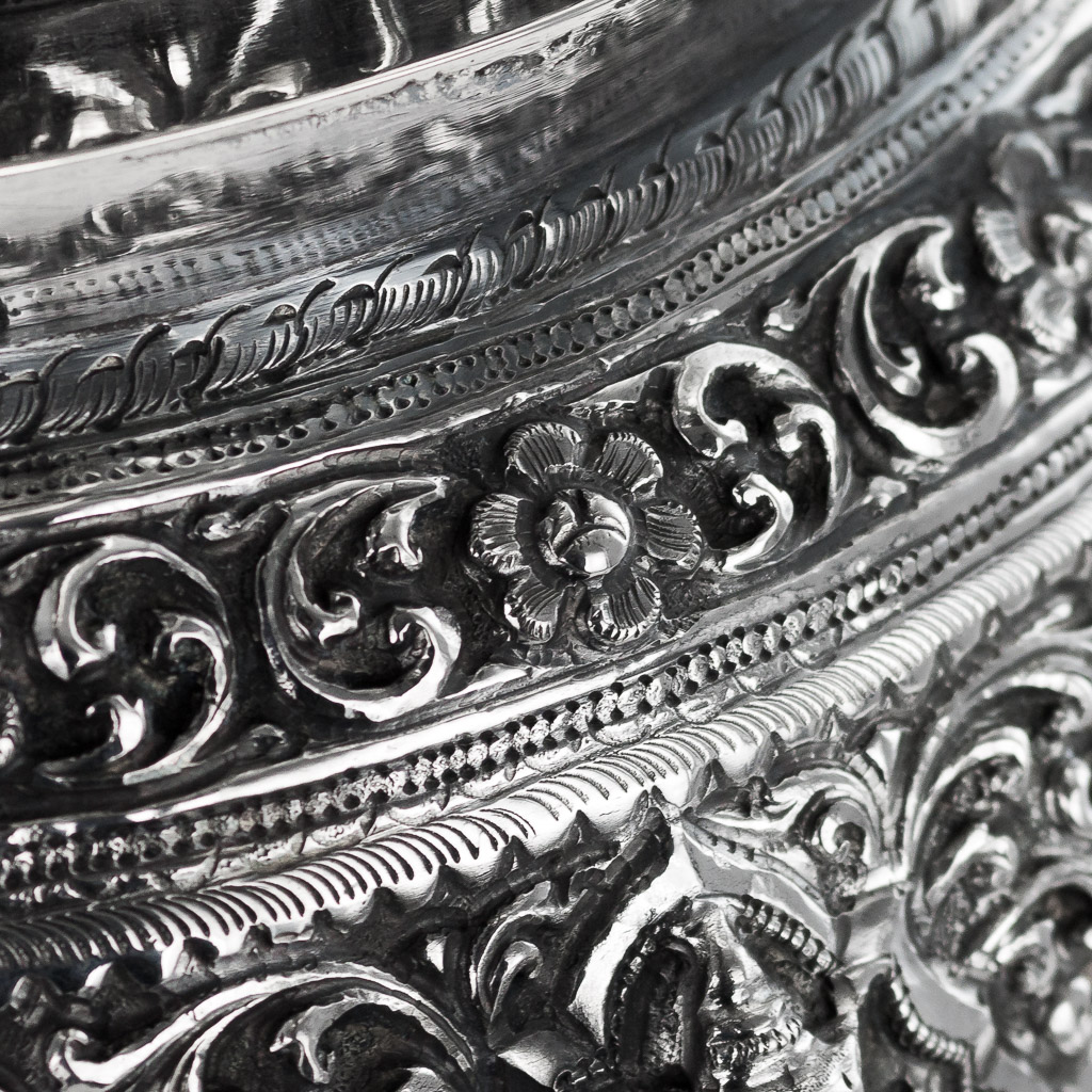 480 g Details about   Antique Hand Made Solid Silver Vase Hammered Silver s900 