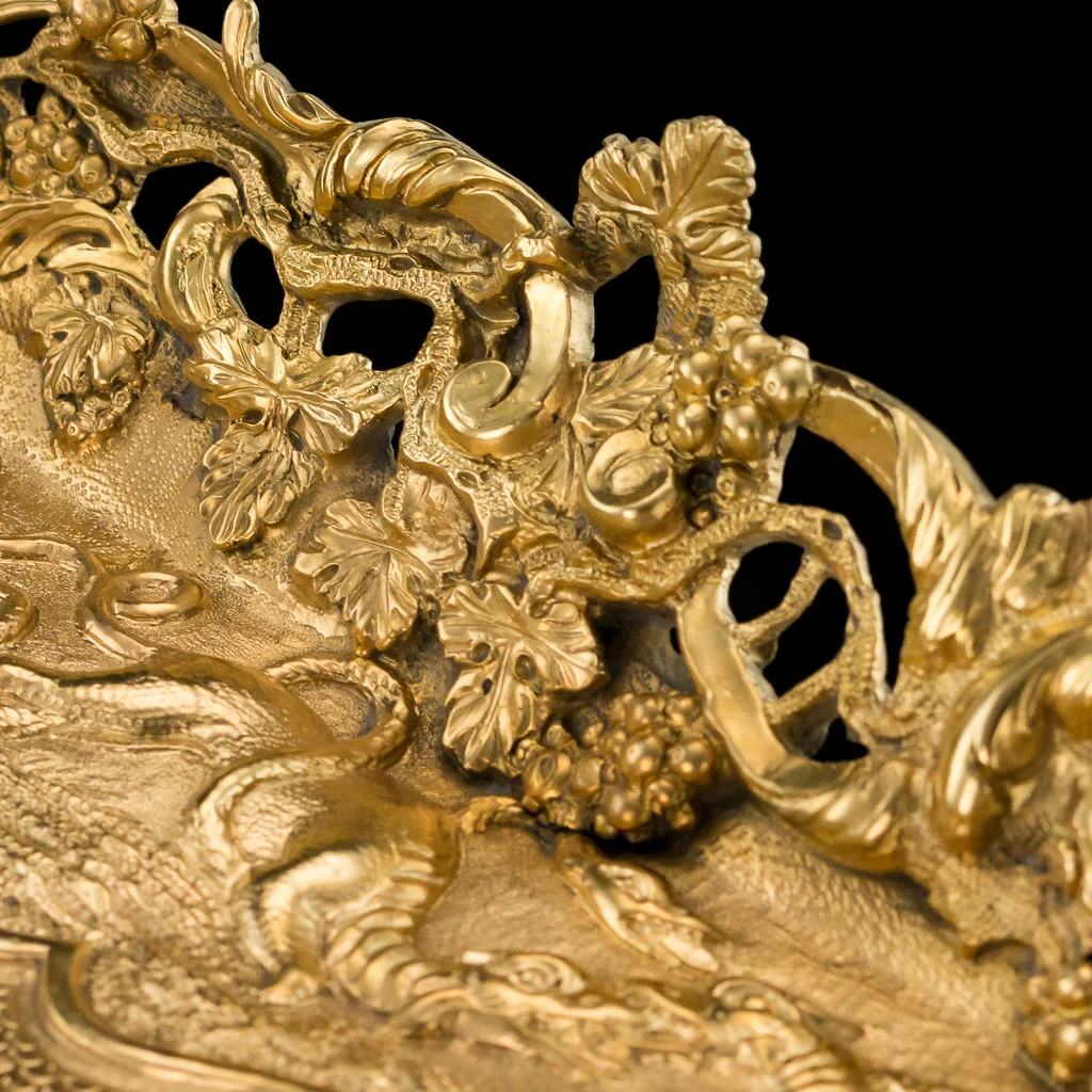 ANTIQUE 19thC GEORGIAN SOLID SILVER GILT KETTLE STAND, EDWARD FARRELL c.1818-06.jpg