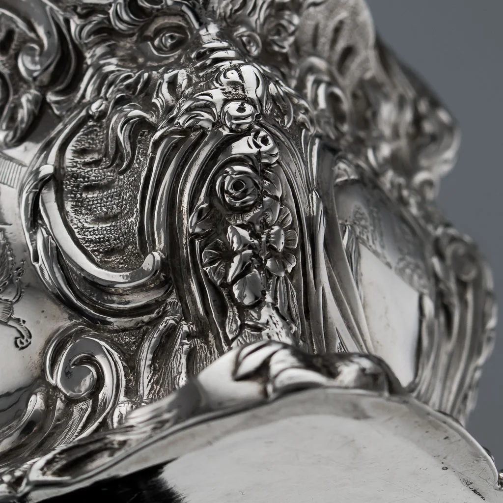 Pushkin Antiques - ANTIQUE 19THC GEORGIAN SOLID SILVER EXCEPTIONAL TEA CADDY, FARRELL C.1817-14.jpg