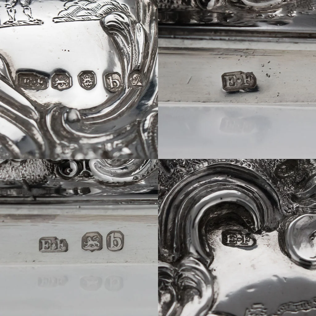 Pushkin Antiques - ANTIQUE 19THC GEORGIAN SOLID SILVER EXCEPTIONAL TEA CADDY, FARRELL C.1817-20.jpg