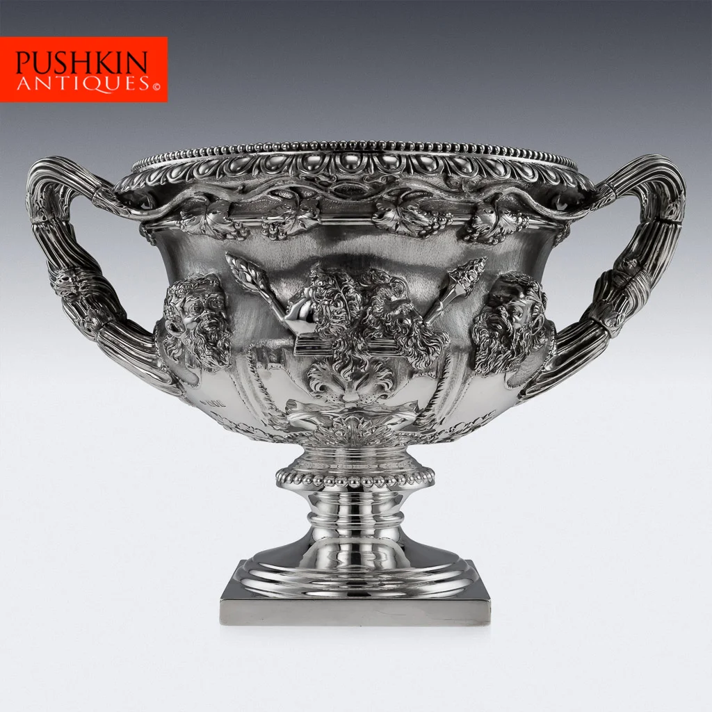 Pushkin Antiques - ANTIQUE 20thC EDWARDIAN SOLID SILVER WARWICK VASE, SIBRAY HALL & CO c.1904-01.jpg