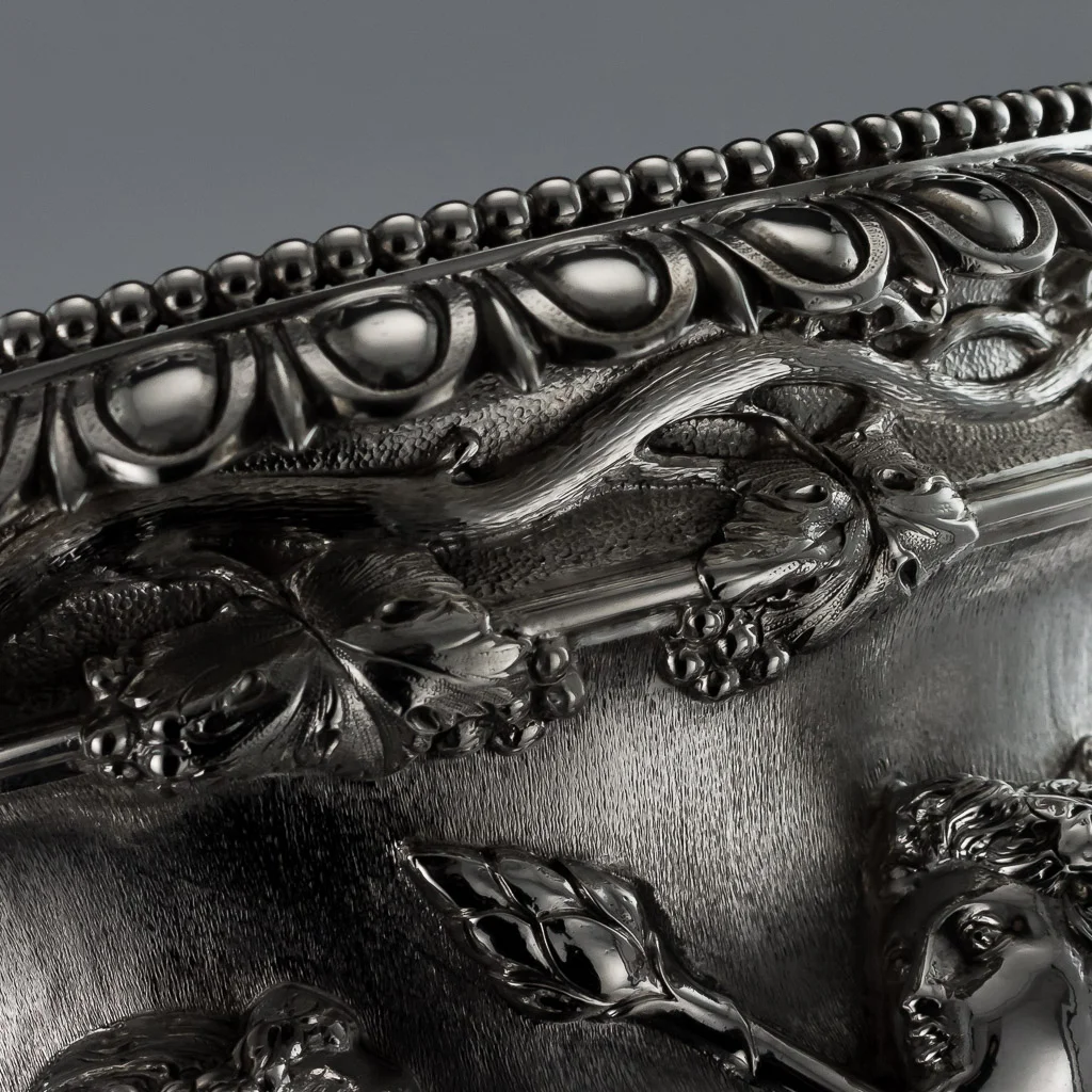 Pushkin Antiques - ANTIQUE 20thC EDWARDIAN SOLID SILVER WARWICK VASE, SIBRAY HALL & CO c.1904-12.jpg
