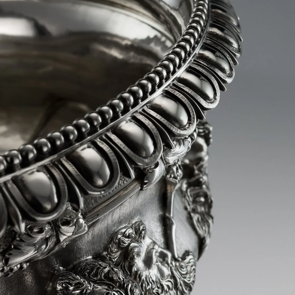 Pushkin Antiques - ANTIQUE 20thC EDWARDIAN SOLID SILVER WARWICK VASE, SIBRAY HALL & CO c.1904-13.jpg