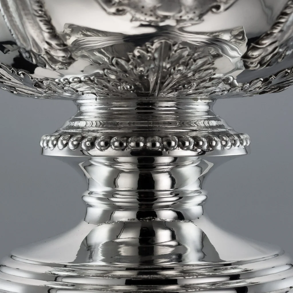 Pushkin Antiques - ANTIQUE 20thC EDWARDIAN SOLID SILVER WARWICK VASE, SIBRAY HALL & CO c.1904-19.jpg