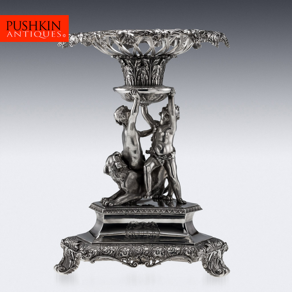 ANTIQUE 19THC GEORGIAN SOLID SILVER IMPRESSIVE FIGURAL CENTREPIECE, B SMITH 1829.jpg