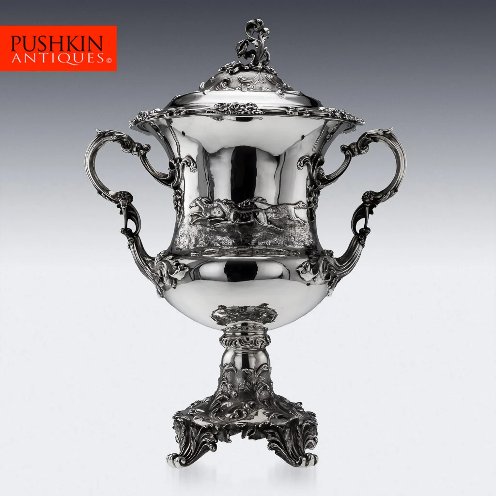 ANTIQUE 19thC VICTORIAN SOLID SILVER MONUMENTAL TROPHY CUP & COVER, ANGELL c1848.jpg