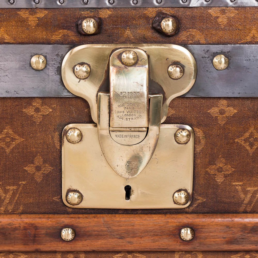 ANTIQUE 20thC RARE LOUIS VUITTON STEAMER TRUNK c.1910 — Pushkin Antiques