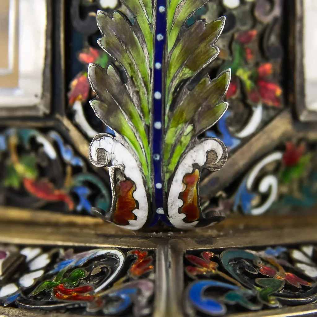 Pushkin Antiques - ANTIQUE 19thC AUSTRIAN SOLID SILVER, ROCK CRYSTAL & ENAMEL BOX, VIENNA c.1880-20.jpg