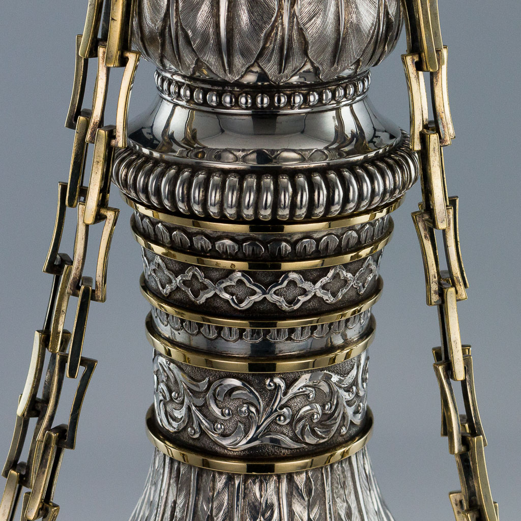 Alessio Lorenzi - STUNNING 20thC MONUMENTAL SOLID SILVER PILGRIM FLASK, EDWARD BARNARD c.1986-08.jpg