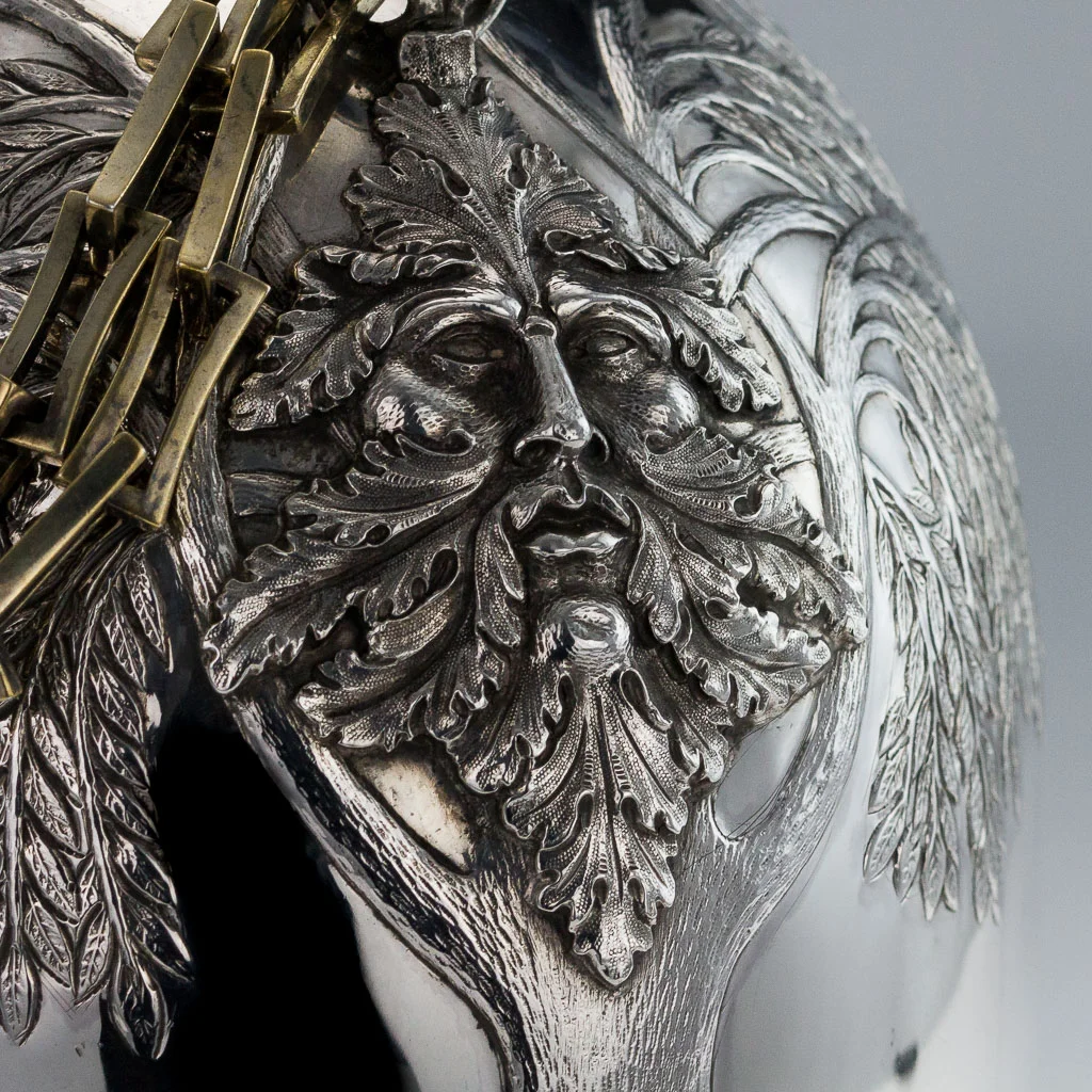 Alessio Lorenzi - STUNNING 20thC MONUMENTAL SOLID SILVER PILGRIM FLASK, EDWARD BARNARD c.1986-12.jpg