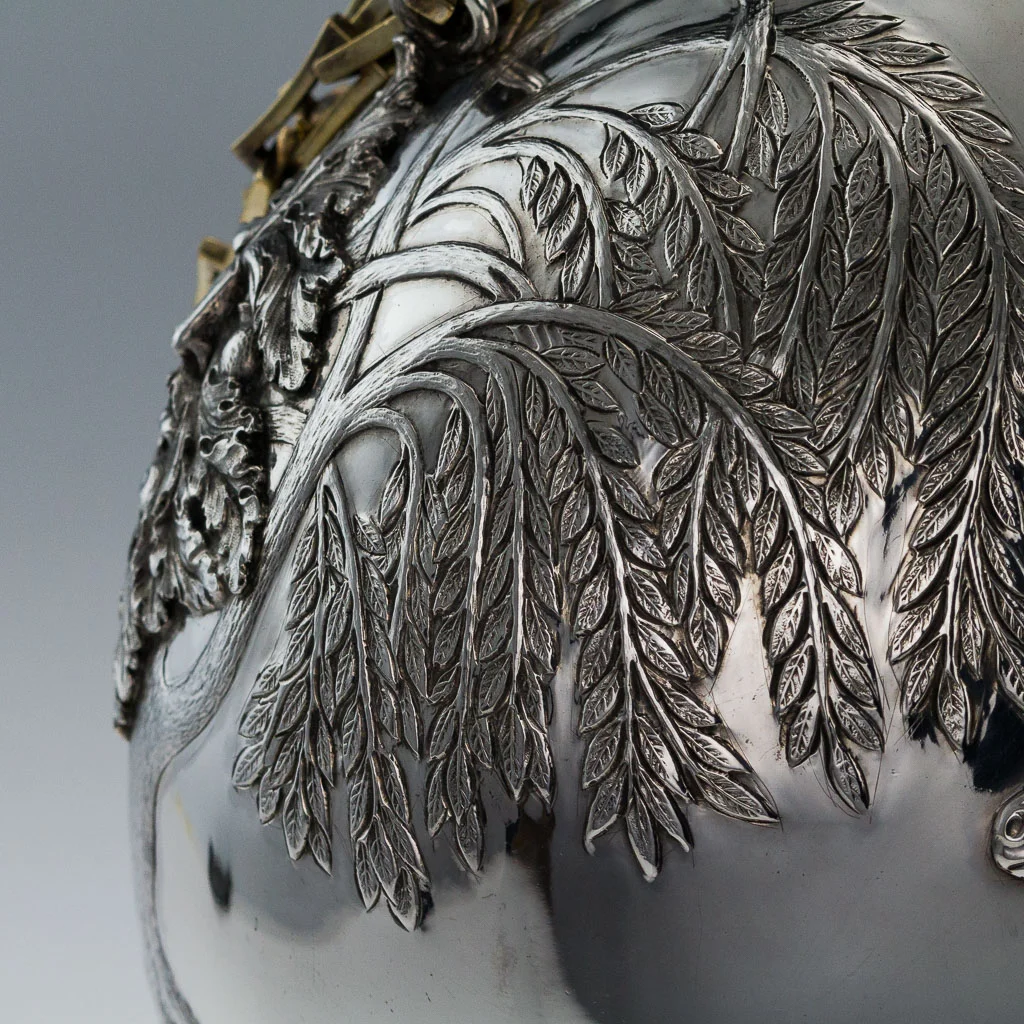Alessio Lorenzi - STUNNING 20thC MONUMENTAL SOLID SILVER PILGRIM FLASK, EDWARD BARNARD c.1986-13.jpg