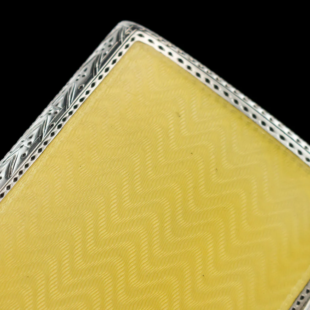 Alessio Lorenzi - ANTIQUE 20thC ART DECO SOLID SILVER & GUILLOCHE ENAMEL CIGARETTE CASE c.1903-07.jpg
