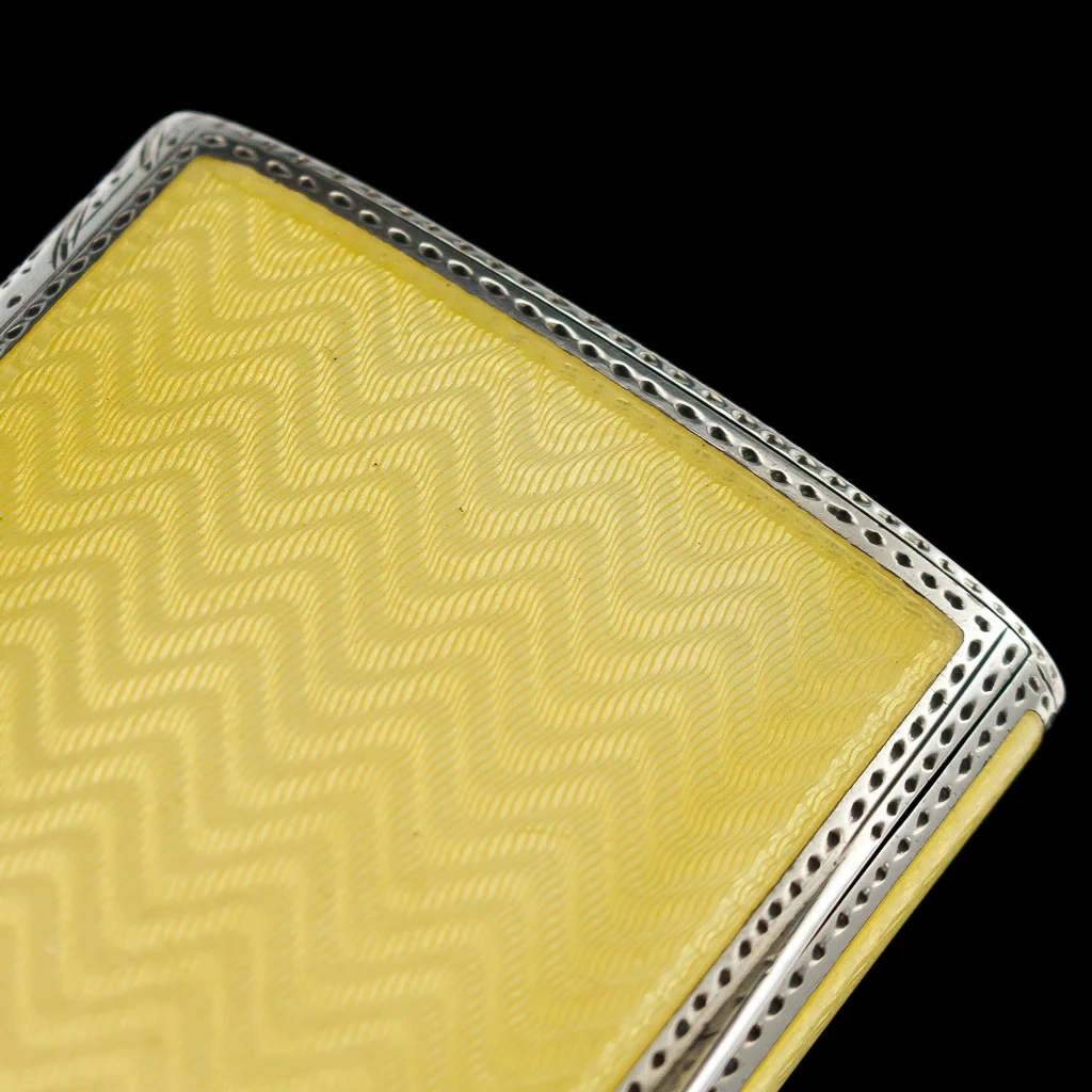 Alessio Lorenzi - ANTIQUE 20thC ART DECO SOLID SILVER & GUILLOCHE ENAMEL CIGARETTE CASE c.1903-08.jpg