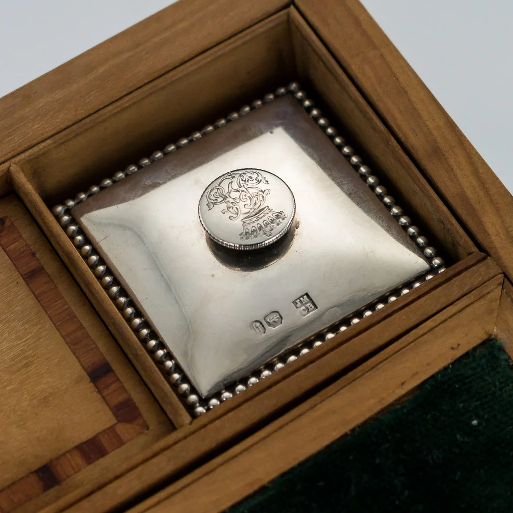 Pushkin Antiques - ANTIQUE 19THC VICTORIAN SOLID SILVER BOXED DESK WRITING SET, LONDON C.1863-10.jpg