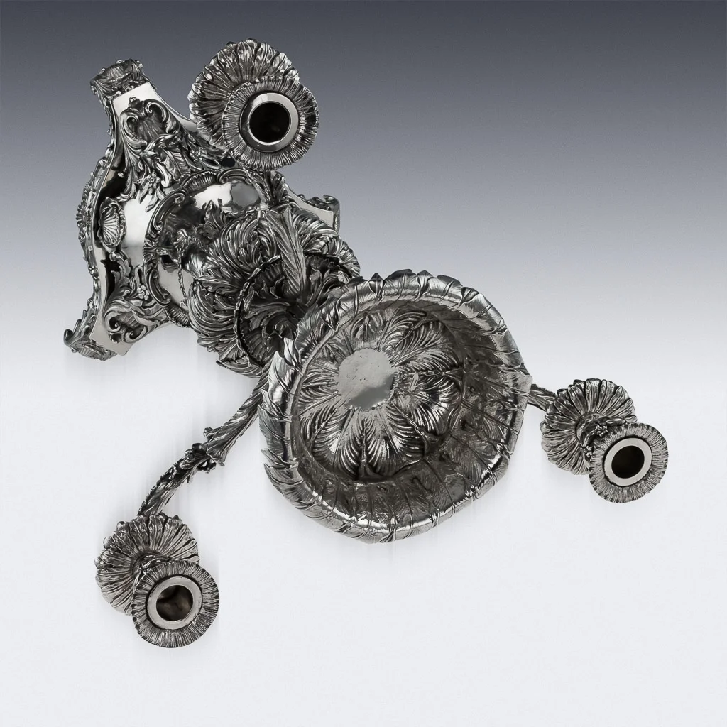 Pushkin Antiques - ANTIQUE 19THC VICTORIAN SOLID SILVER CANDELABRA CENTERPIECE, LONDON C.1843-05.jpg