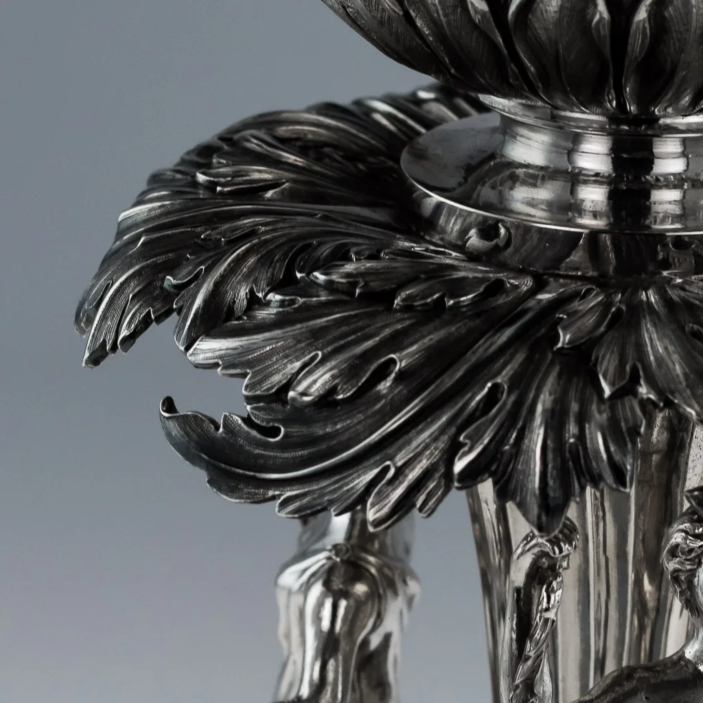 Pushkin Antiques - ANTIQUE 19THC VICTORIAN SOLID SILVER CANDELABRA CENTERPIECE, LONDON C.1843-12.jpg