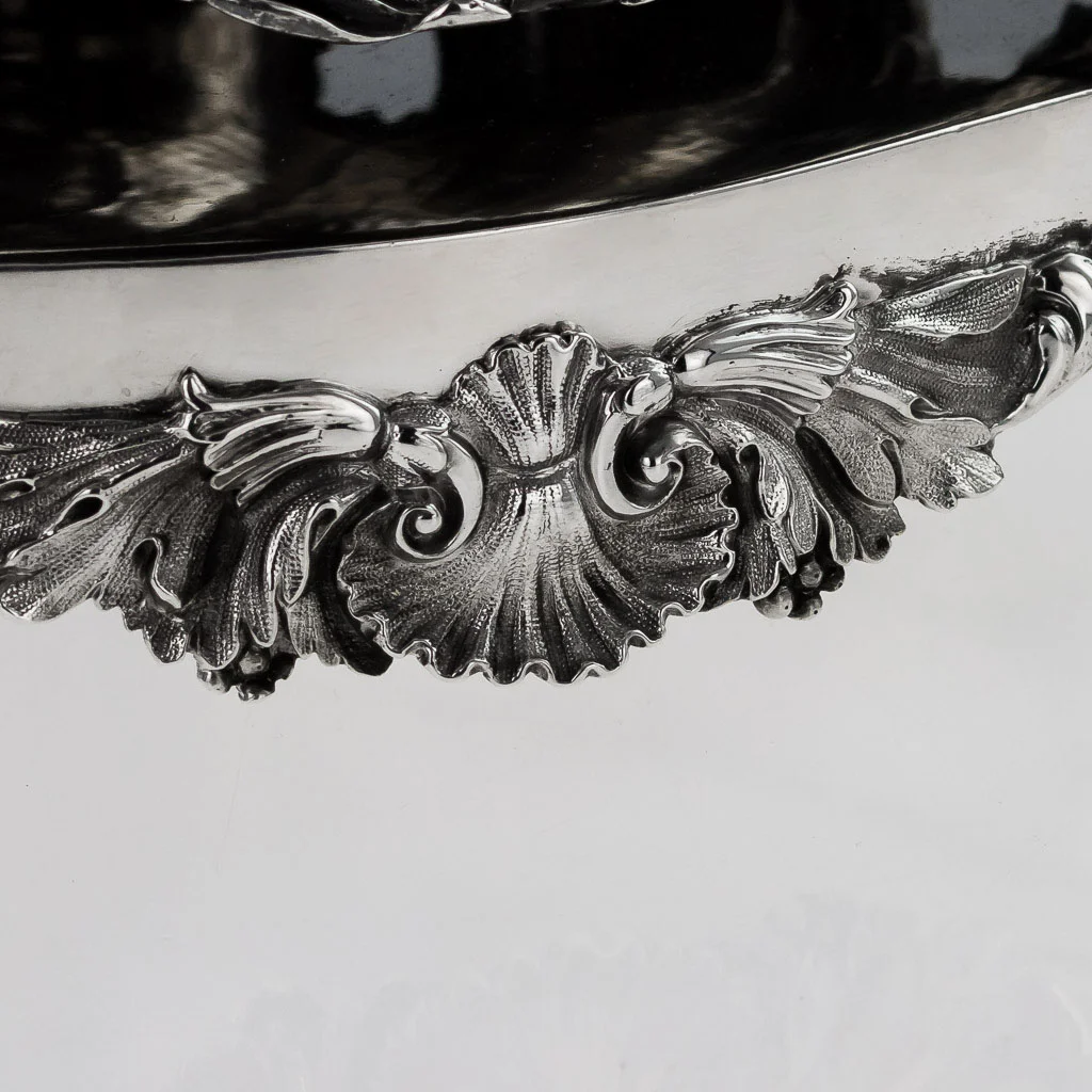 Pushkin Antiques - ANTIQUE 19THC VICTORIAN SOLID SILVER CANDELABRA CENTERPIECE, LONDON C.1843-23.jpg