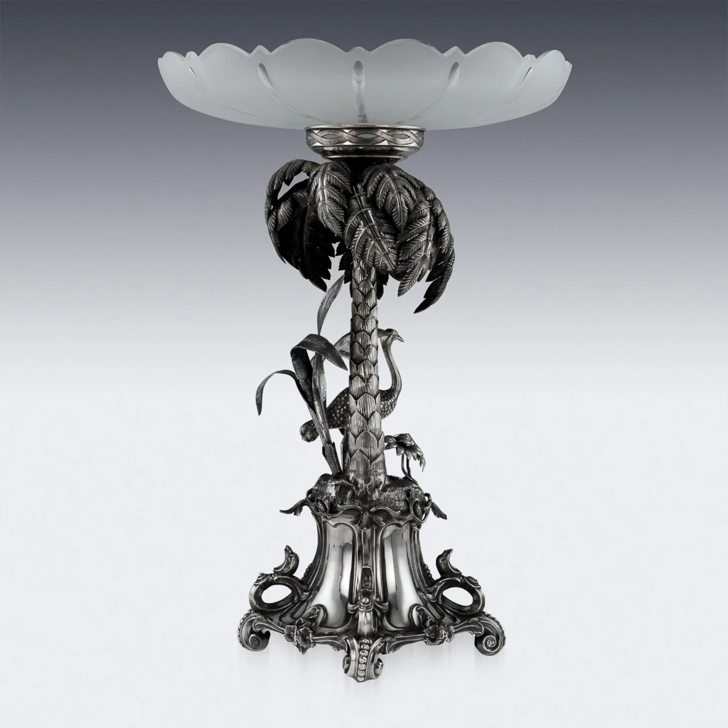 Pushkin Antiques - ANTIQUE 19thC RUSSIAN IMPORT SOLID SILVER IMPRESSIVE CENTERPIECE c.1880-03.jpg